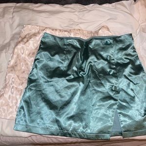 2 Silk Skirts Forever 21